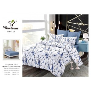 Lenjerie de Pat,cu ELASTIC,din FINET 6 Piese CFE-02