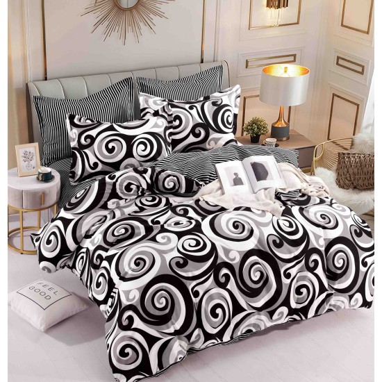 Lenjerie de Pat,cu ELASTIC,din FINET 6 Piese CFE-054