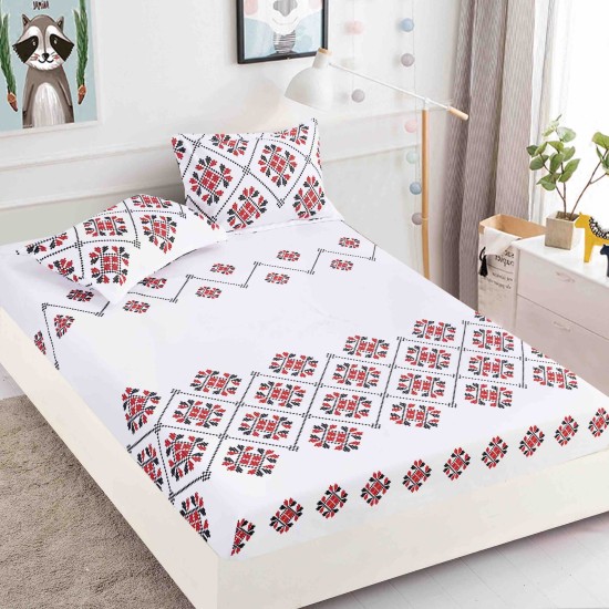 Husa saltea cu 2 fete de perna BUMBAC FINET HJOJO3